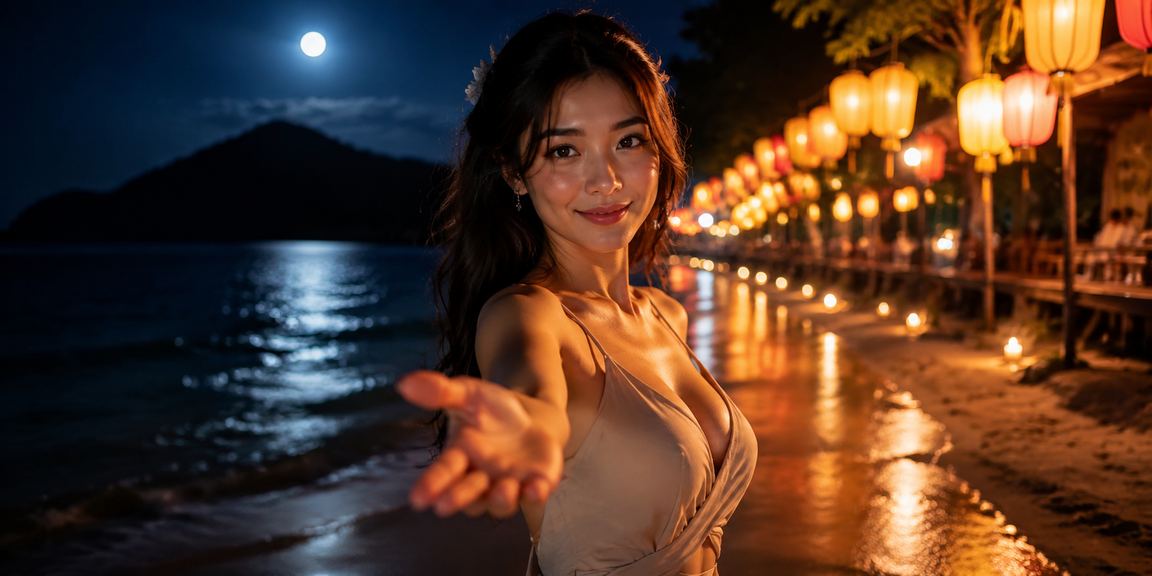 Không gian giải trí Hội An với ánh đèn lồng lung linh về đêm